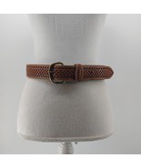 M&amp;F Western Hand Tooled Brown Leather Belt Top Grain Cowhide 32 - $19.35