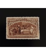 1893 5c Columbus Soliciting Aid, Queen Isabella Scott 234 Mint F/VF No Gum - $48.29 CAD