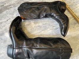J. Chisholm handcrafted in all leather cowboy boots men’s 9.5 D image 4