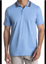 NWT Jeff Mens Sag Harbor Short Sleeve Polo Light Blue Size L - £27.31 GBP