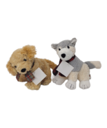 Lot of 2 The 12 Dogs of Christmas Plush 7&quot; Stuffed Animals Vintage 1998  - $244.42 MXN