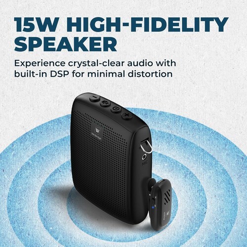 WinBridge WB005 Wireless Voice Amplifier - Black (Open Box) Item image 2