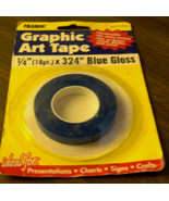 1/4&quot; x 324&quot; Adhesive BLUE GRAPHIC ART TAPE dry mark board Chart HEADLINE... - $22.09 CAD