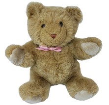 16&quot; Vintage 1985 Applause Carmel Teddy Bear Stuffed Animal Plush Brown Tan Toy - £36.45 GBP