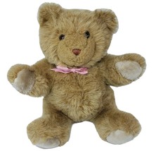 16&quot; Vintage 1985 Applause Carmel Teddy Bear Stuffed Animal Plush Brown Tan Toy - £35.71 GBP