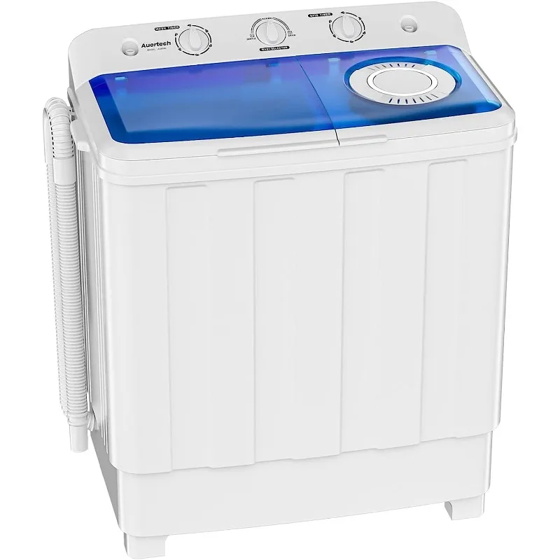 Portable Washing Machine, 28lbs Twin Tub Washer Mini Compact Laundry Mac... - £159.46 GBP+
