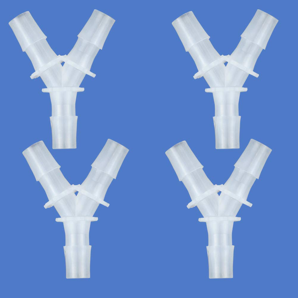 3/8&quot; Hose Barb Fitting Equal Barbed Y Shaped 3 Way Plastic Joint Splicer... - £10.39 GBP