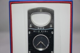 Elie Bleu Cigar Cutter Polished and Satin Steel | EBC1003 NIB image 10