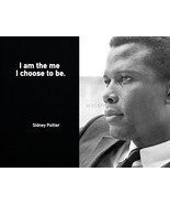 SIDNEY POITIER INSPIRATIONAL MOTIVATION TRIBUTE QUOTE PHOTO I AM THE ME ... - $5.52+
