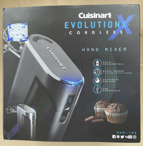 Cuisinart RHM-100 EvolutionX Cordless Rechargeable Hand Mixer - £55.07 GBP
