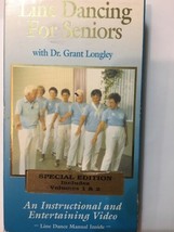 Line Dancing For Seniors with Dr. Grant Longley, vol. 1 &amp; vol. 2. vhs tape-RARE - $25.54