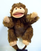 Folktails Folkmanis Furry Folk Hand Puppet Plush Chimpanzee Monkey 9&quot; - £26.69 GBP