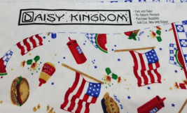 1997 Daisy Kingdom Patty&#39;s Picnic Apple Pie Apron Panel - Apron, Mitt, Hot Pad - £13.88 GBP