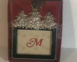 Vintage Letter M Christmas Decoration Holiday Ornament XM1 - £5.53 GBP