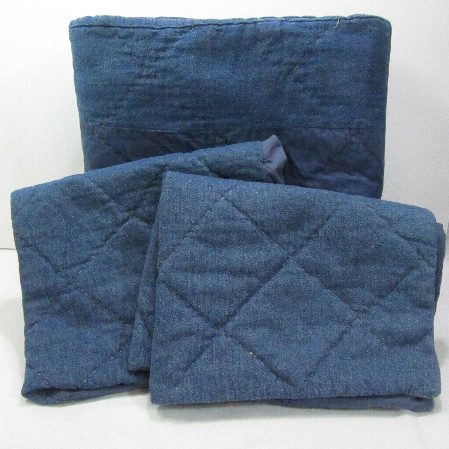 WOOLRICH Blue Denim Cotton 3-PC Twin Quilt with Shams - $84.00