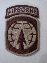 16th MILITARY POLICE BRIGADE PATCH &amp; AIRBORNE TAB DESERT TAN COLOR NOS - $7.50