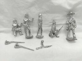 Lot Of (5) Vintage Historical Infantry With Rifles Lead Miniatures 2-3&quot; - $19.39