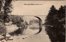 Keene New Hampshire Stone Arch Bridge 1954 to Leominster Mass Postcard Z21 - £6.33 GBP