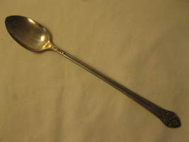 1881 Rogers 1948 Plantation Pattern Silver Plated 7.5&quot; Iced Tea Spoon - $7.00