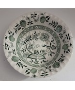 Vintage Old Vienna Wood &amp; Sons Green Onion Ironstone 8 1/4&quot; Serving Bowl... - £14.76 GBP