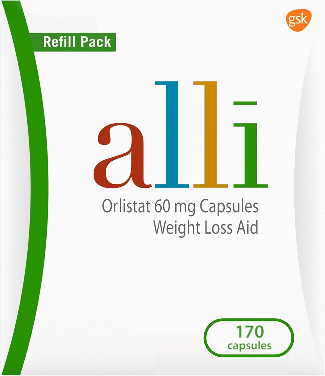 alli Diet Weight Loss Supplement Pills, Orlistat 60Mg Capsules, 170 Count - $27.00