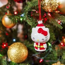 Hello Kitty Christmas Tree Ornament Holidays Sanrio Cute Kawaii Santa New W Tags - £13.91 GBP