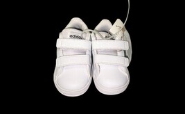 Adidas Grand Court 2.0 CF Toddler Shoes 4K White Black Stripes New With Box Baby image 3