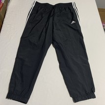 Adidas Pants Men XL  Black White Athletic Fleece VTG Trefoil Sweat Regul... - $333.17 MXN