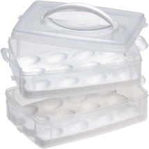 Snapware Snap &#39;N Stack Portable Storage Carrier with Lid for Eggs, BPA-Free Egg - £13.84 GBP