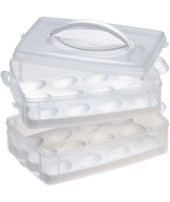 Snapware Snap &#39;N Stack Portable Storage Carrier with Lid for Eggs, BPA-F... - £13.93 GBP