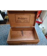 Vtg Wood Michalak Hand Made Cigar Box Factory 217 - $40.69 CAD