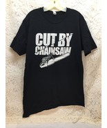 Griffin Ramsey &quot;Cut By Chainsaw&quot; Men&#39;s Large Black Graphic T-shirt Short... - £13.75 GBP
