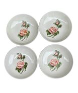 Vintage Universal Ballerina Rose Berry Bowl Rosebuds Ceramic Pink Made I... - $24.75