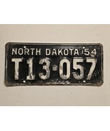 1954 North Dakota Truck License Plate T13-057 ND ‘54-Decor-Man Cave-Shop - $27.35 CAD