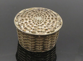 Los Ballesteros 925 Sterling Silver Vintage Basket Pill Box (Opens) TR1580 - £150.03 GBP