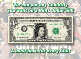 ONE(1) Celebrity Dollar Bill MADE OF MONEY Celebrities Cash Currency Ban... - £6.98 GBP
