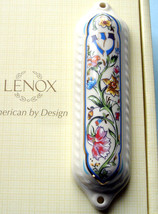 Lenox L&#39;Chaim Mezuzah Case Colorful Florals Judaic Collection New - $72.90
