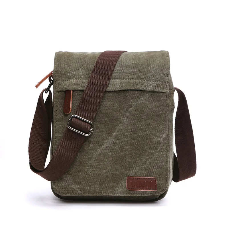 Solid Canvas Messenger Satchel Bags Buckle Casual Portable Shoulder Bag Korean T - $33.00