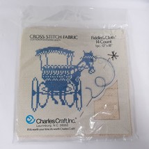Charles Craft Cross Stitch Fabric Fiddlers Cloth 1pc 12&quot; X 18&quot; 14 Count - £7.12 GBP