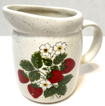 Vintage McCoy Strawberry Serving Replacement Creamer Pitcher Pottery 3.75&quot; USA - £18.77 GBP