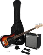 Squier By Fender Affinity Series Pj Bass With Laurel, And Rumble 15 Amp. - £386.19 GBP