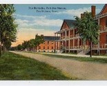 The Barracks at  Fort Des Moines Iowa Postcard - £7.78 GBP