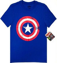 Marvel Avengers CAPTAIN AMERICA Big Boy Short Sleeve Graphic T-Shirt (Si... - £7.90 GBP