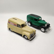 Ertl Panel True Value and Wireless Delivery Truck Coin Bank Cars Lot of 2 - $37.99