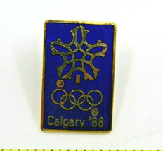 1988 Calgary Winter Olympics Official Logo Collectible Pin Alberta Canada  - £8.70 GBP