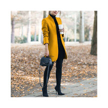 Women&#39;s Light Fashion Coat   For an urban look - Thigh Length Golden Mus... - £32.97 GBP