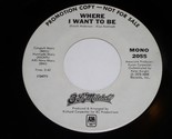 B. L. Mitchell Where I Want To Be 45 Rpm Record A&amp;M 2055 Promo Carpenter... - $99.99