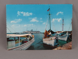 Vintage Postcard - Oceanliner off the coast of Aruba - Kruger - $15.00