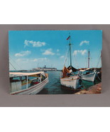 Vintage Postcard - Oceanliner off the coast of Aruba - Kruger - £11.79 GBP