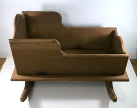 Wooden Cradle Baby/Doll Bed Crib Rocker 20&quot; Long 18&quot; Wide 14&quot; Tall - $49.99